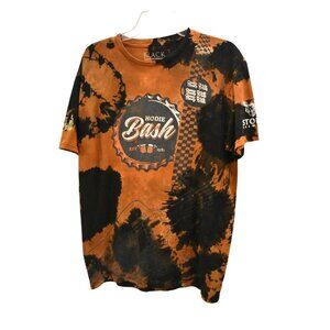 Unisex Black Craft Cheap Trick Hode Bash 2023 Custom Bleach Dye T-shirt Size L